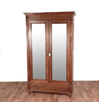 A 20th Century French walnut armoire