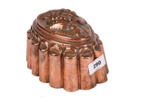 A Victorian copper jelly mould by Benham & Froud