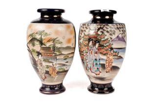 A near pair of early 20th Century Japanese vases