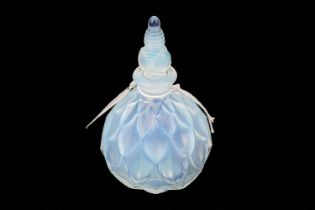 An early 20th Century opalescent scent bottle and stopper