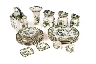 A collection of Mason’s ‘Chartreuse’ pattern ceramics