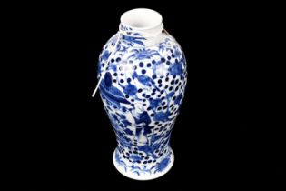 A 19th Century Chinese blue and white vase