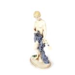 An Austrian Keramos ceramic figure of a nude lady