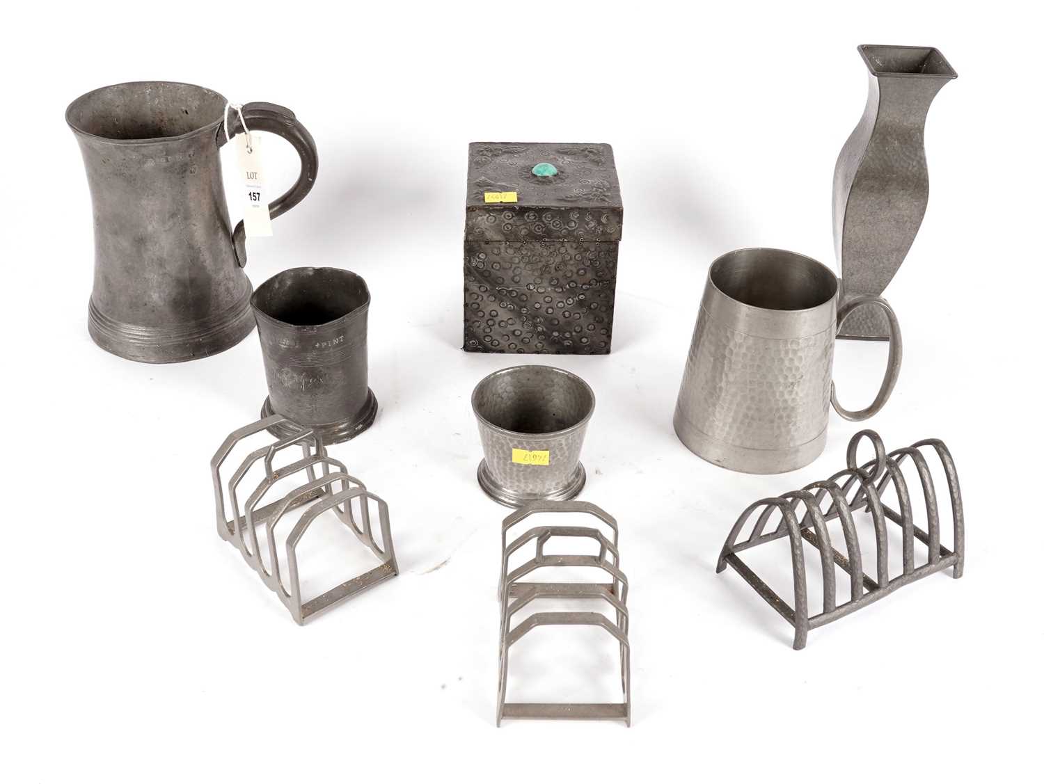 A selection of pewter items - Image 3 of 9