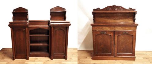 Two Victorian mahogany chiffoniers