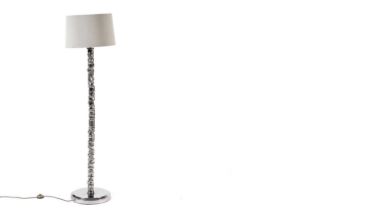 Porta Romana - model MFL/05: A modern stylish standard lamp with nickel finish