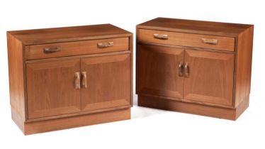 G Plan - Sierra: A pair of retro teak cabinets