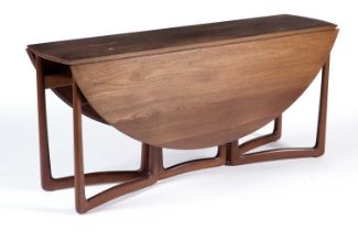 Peter Hvidt & Orla Mølgaard-Neilson for France & Son: a teak double gateleg drop leaf table