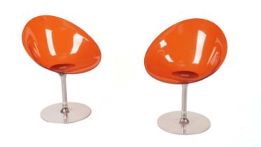 Philippe Starck for Kartel: A pair of 'Eros' swivel armchairs