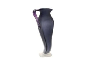 Steven Newell art glass jug