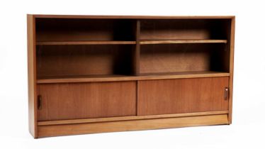 Herbert Gibbs Limited: A retro teak glazed bookcase