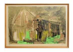 John Piper - Whithorn Abbey | limited edition screenprint