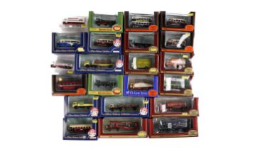 A selection of Exclusive First Editions 1:76 scale diecast models and Gilbow Railway models