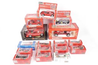 A selection of Ferrari diecast model cars