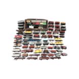 A selection of unboxed 00-gauge model railway rolling stock