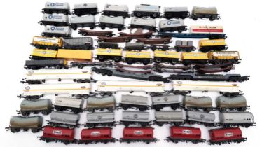 A selection of 00-gauge rolling stock
