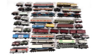 A selection of unboxed railway rolling stock