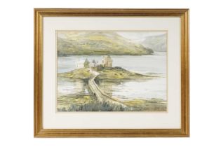 George Musther Hutchinson - Eilean Donan Castle | watercolour