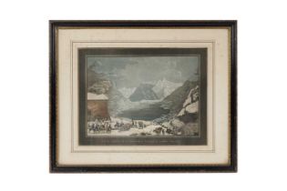 After Henri Charles Muller - Vue de l'hospice du mont Saint Bernard | etching and aquatint