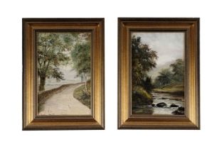 Anthony Graham - Dunkeld Road, Near Blairgowie, and Houndean Warkworth | oil