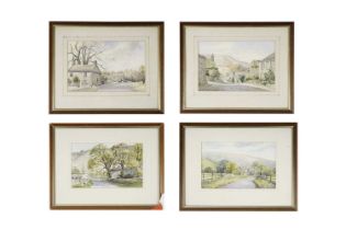 Diana Bromley - Four Yorkshire Landscape Views | watercolour