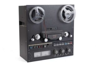 A TEAC reel-to-reel tape recorder