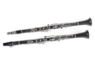 Pair of Boosey & Co clarinets