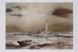 Ronald Lambert Moore - St Mary's Island, off Whitley Bay | watercolour