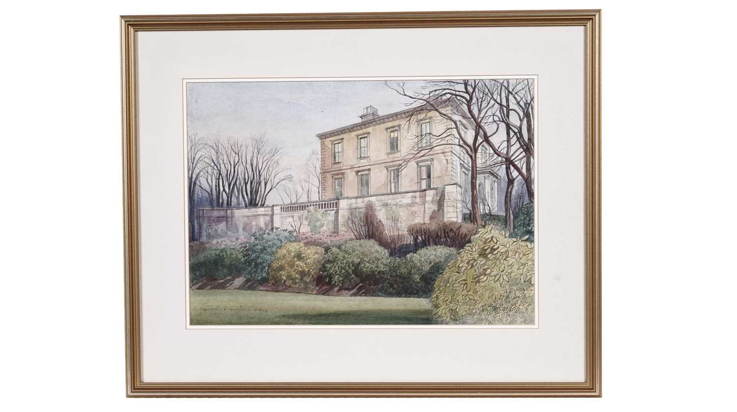 Byron Eric Dawson - In the grounds of a stately home | watercolour