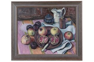 Mary Ross - Still Life with Pomegranates | oil