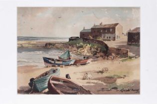 Ronald Lambert Moore - Craster Harbour | watercolour