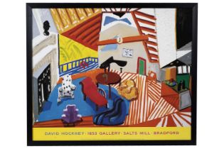 After David Hockney OM CH RA - 1853 Gallery, Salts Mill Poster | photolithographic print