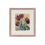 Judy Macklin - Tulips | limited edition linocut