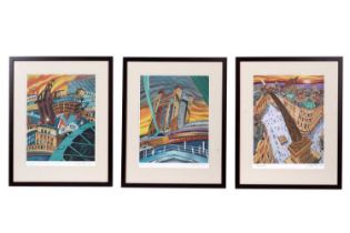 After George Reay - Monument, City, and Balthic: three views of Newcastle | limited edition prints