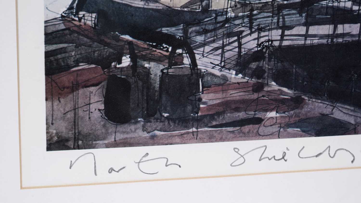 Richard Hobson - Tyne Dry Dock North Shields | signed photolithographic print - Image 4 of 4