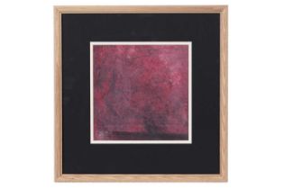 20th Century British - Composition in Red | mixed media