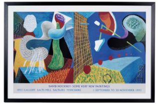 After David Hockney OM CH RA - Salts Mill Poster: Some Very New Paintings | digital print