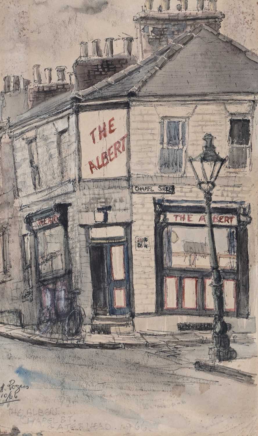 Charles Herbert "Charlie" Rogers - The Albert, Chapel St., Gateshead | watercolour - Image 2 of 3