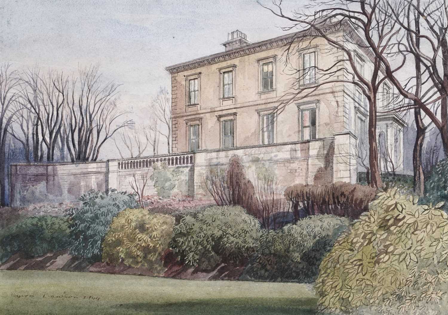 Byron Eric Dawson - In the grounds of a stately home | watercolour - Image 2 of 3