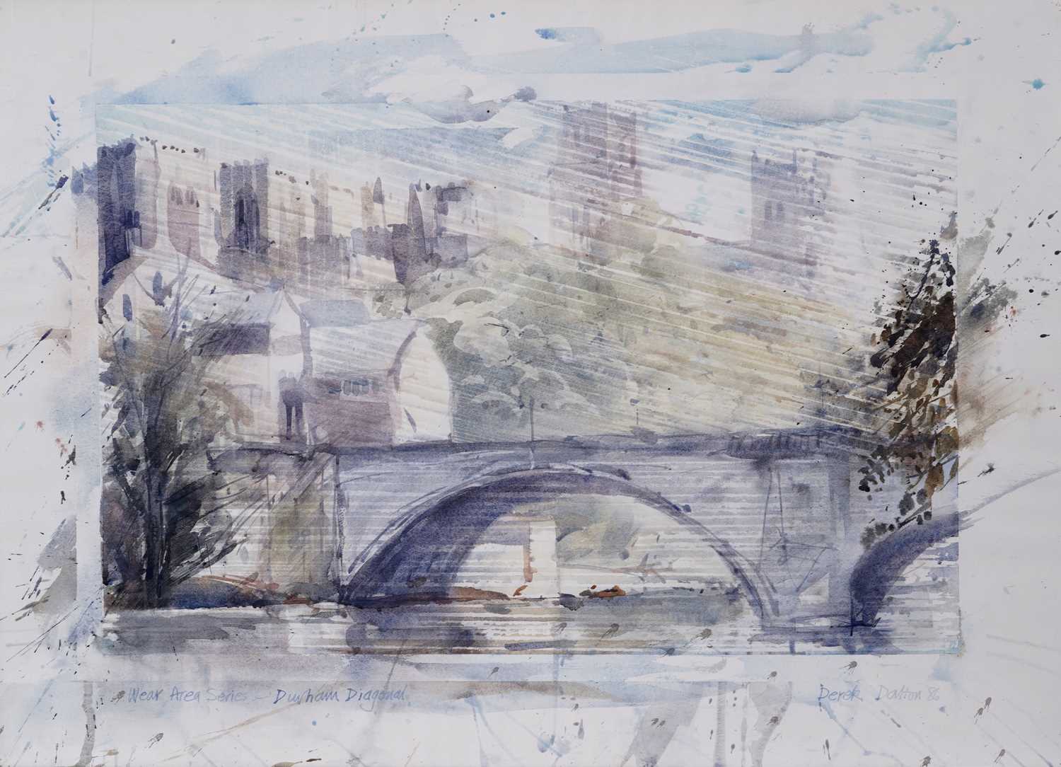 Derek Dalton - Wear Area Series - Durham Diagonal | watercolour - Image 3 of 4