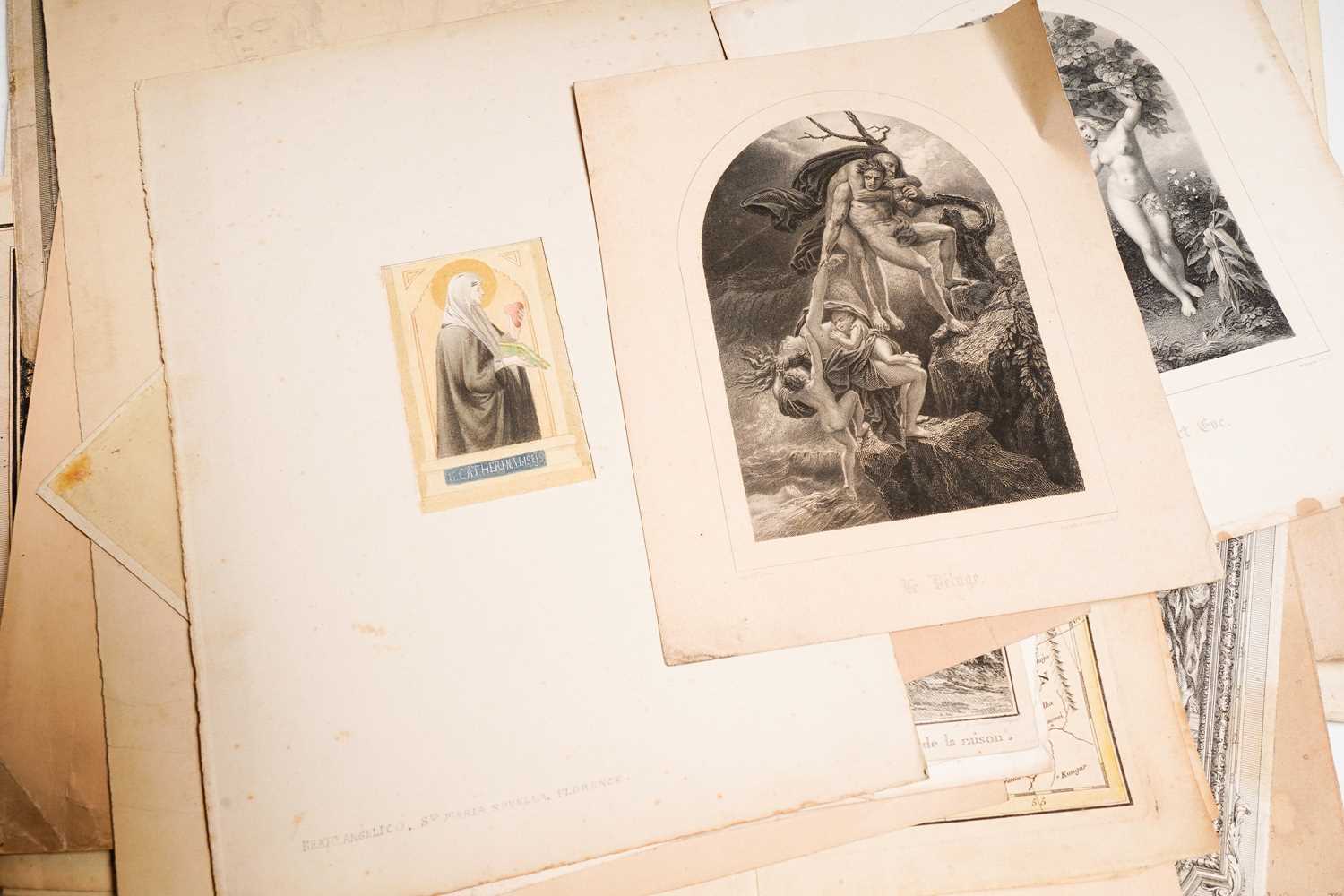 19th Century - A folio containing a collection of antiquarian prints and sketches - Image 15 of 35