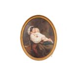 19th Century Italian School - Portrait of a Mother and Child | oil