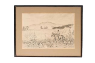 Tom Carr - The Hunt, a Sketch | graphite on paper