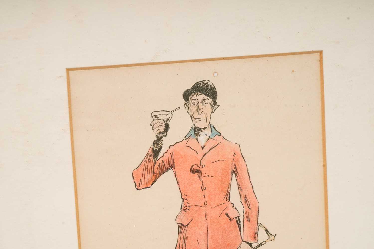 "Snaffles" Charles Johnson Payne - a pair of sporting character studies | hand-tinted lithographs - Image 6 of 8