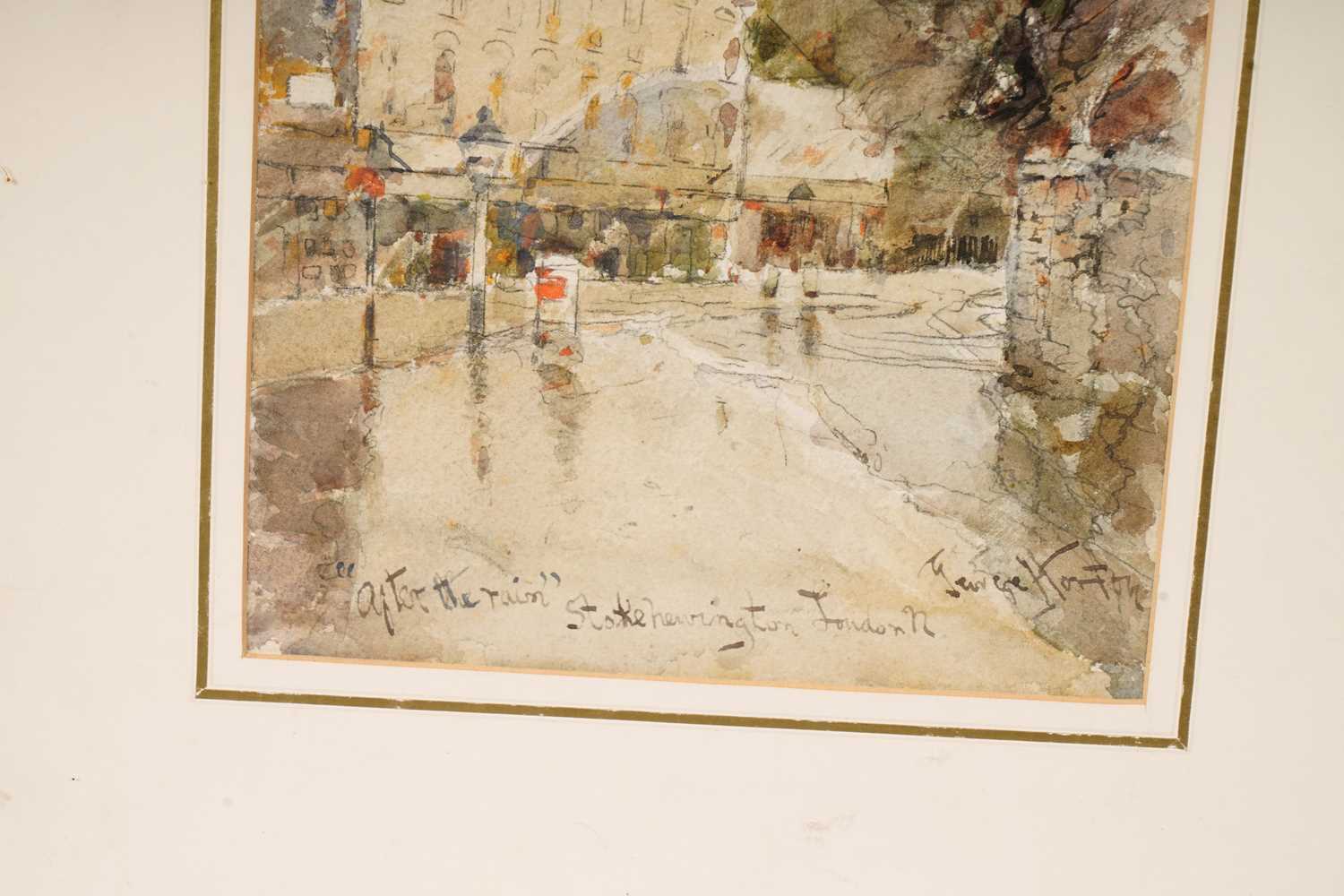 George Edward Horton - After the Rain, Stoke Newington, London | watercolour - Image 2 of 3