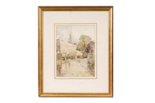 George Edward Horton - After the Rain, Stoke Newington, London | watercolour