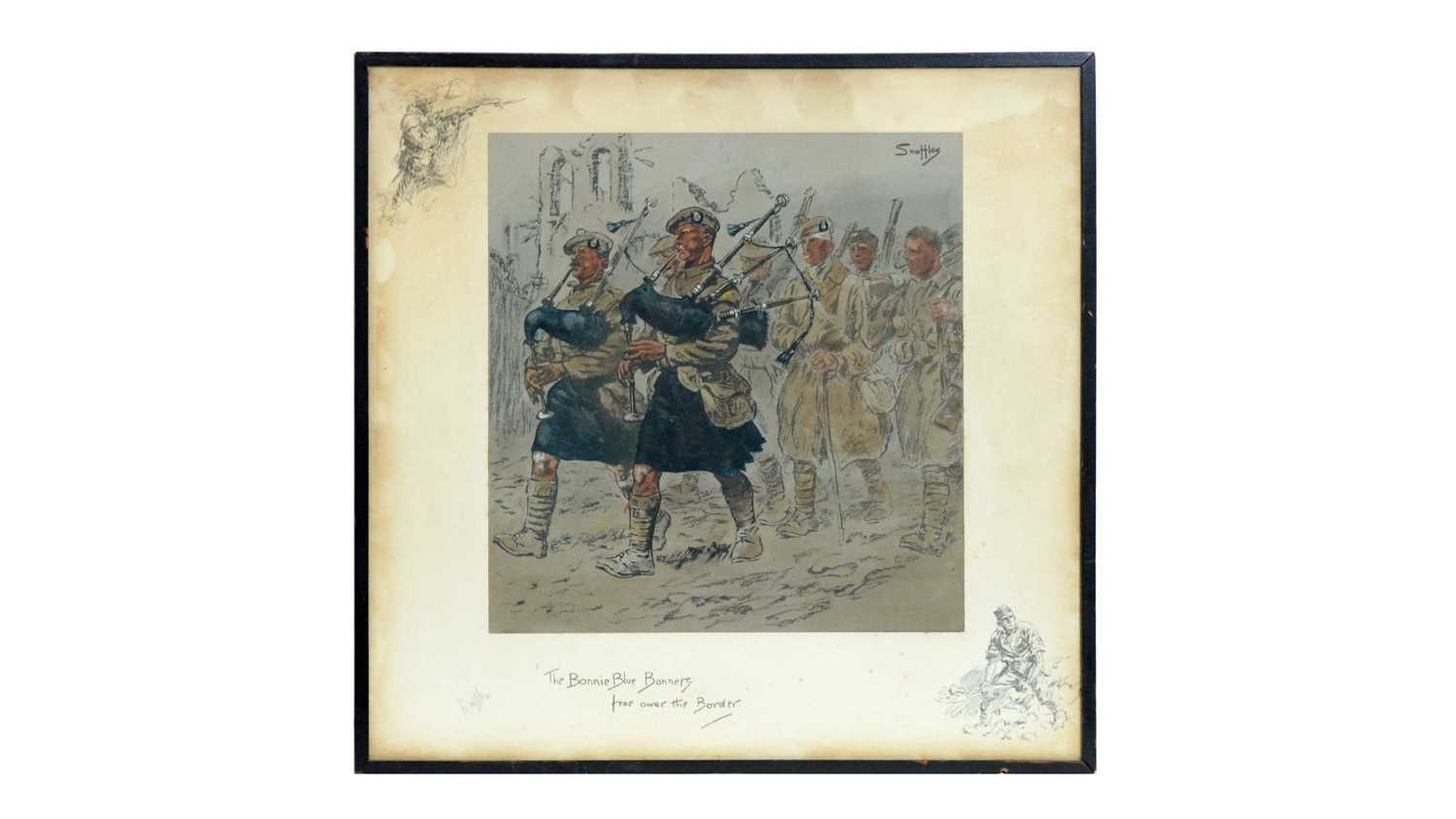 "Snaffles" Charles Johnson Payne - The Bonnie Blue Bonnets frae ower the Border | lithograph