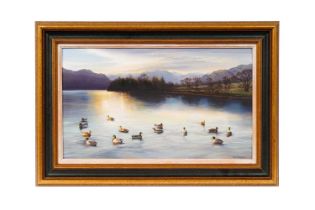 Alan R. Thompson - Mallards on Ullswater Near Aira Force | acrylic