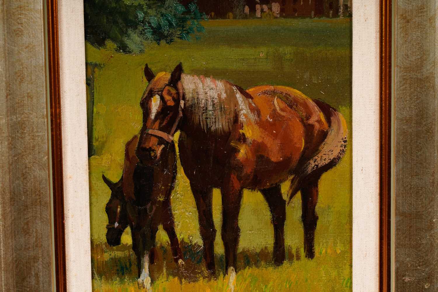 E. Charles - A Mare and Her Foal | oil - Image 3 of 5