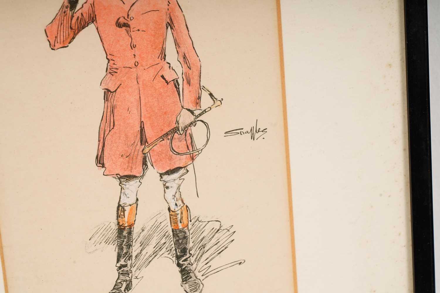 "Snaffles" Charles Johnson Payne - a pair of sporting character studies | hand-tinted lithographs - Image 3 of 8